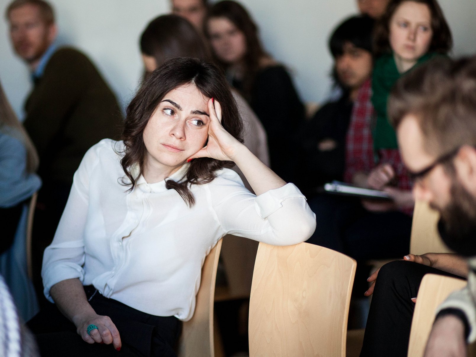 young woman stressed