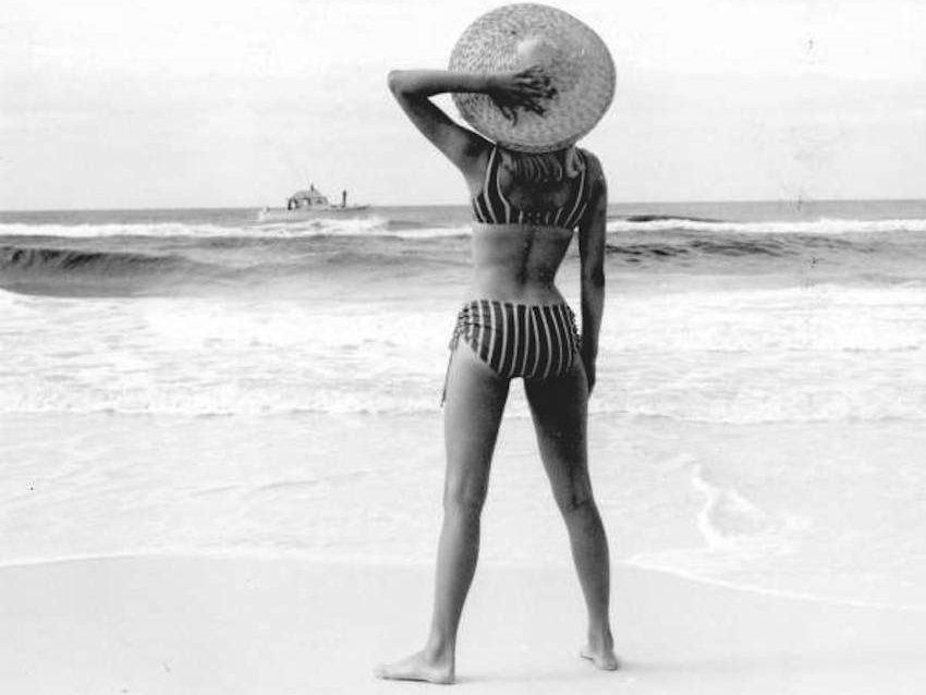 vacation summer beach bikini 1966
