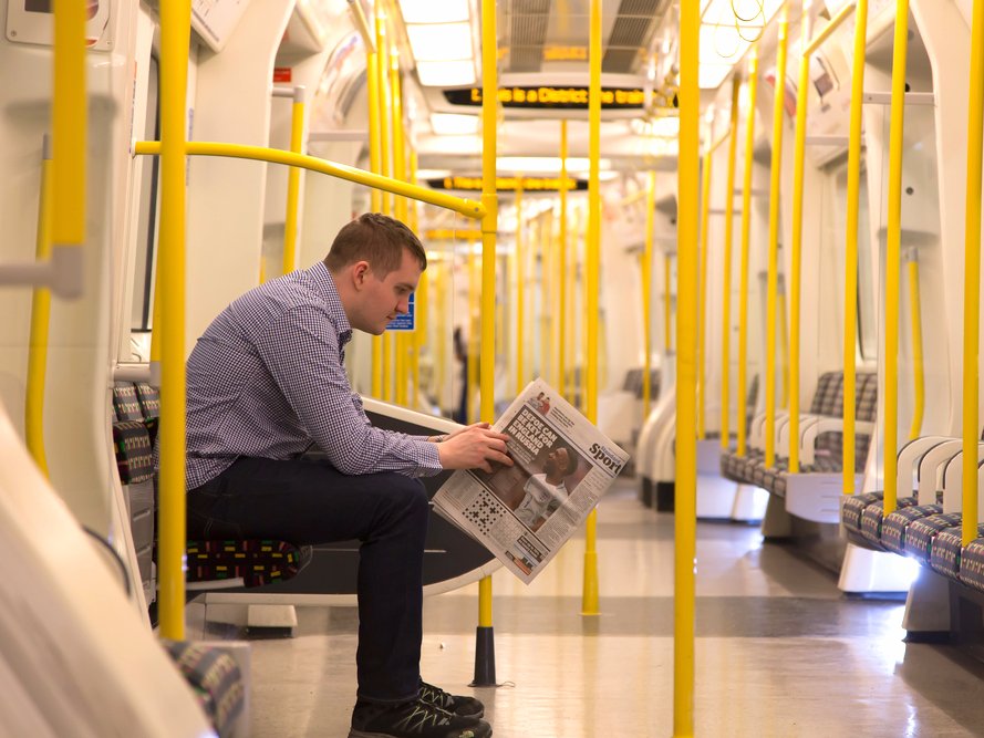 london tube underground commuter