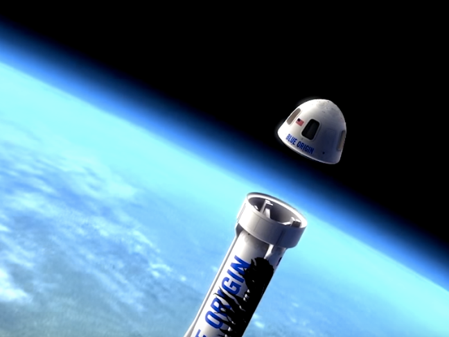 blue origin capsule