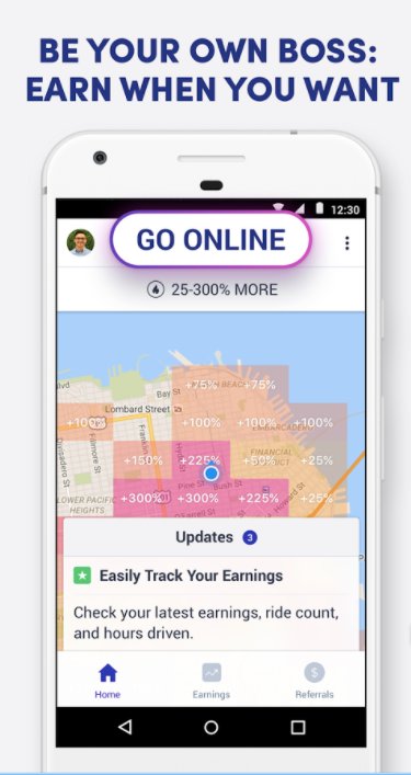 Lyft driver app