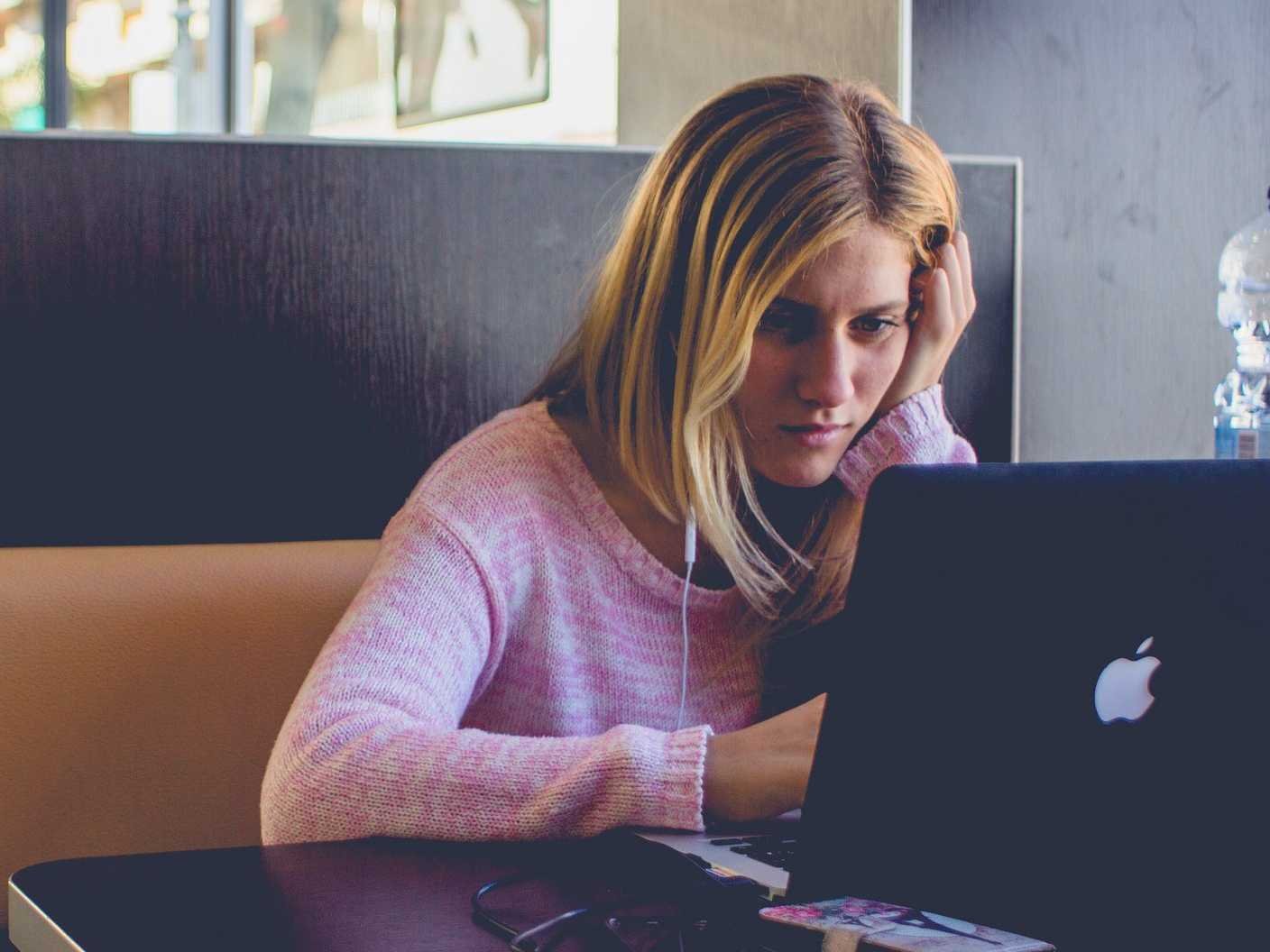 woman on laptop