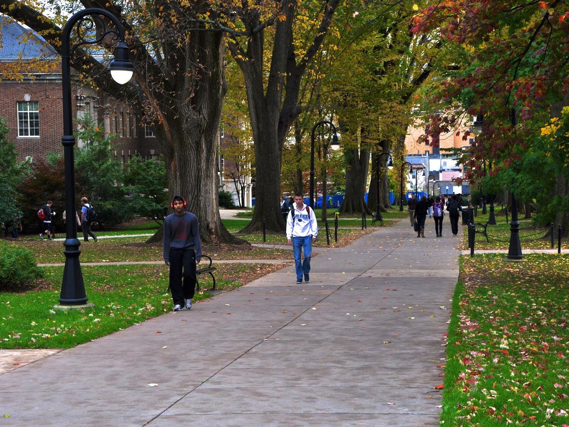 Penn State students on campus