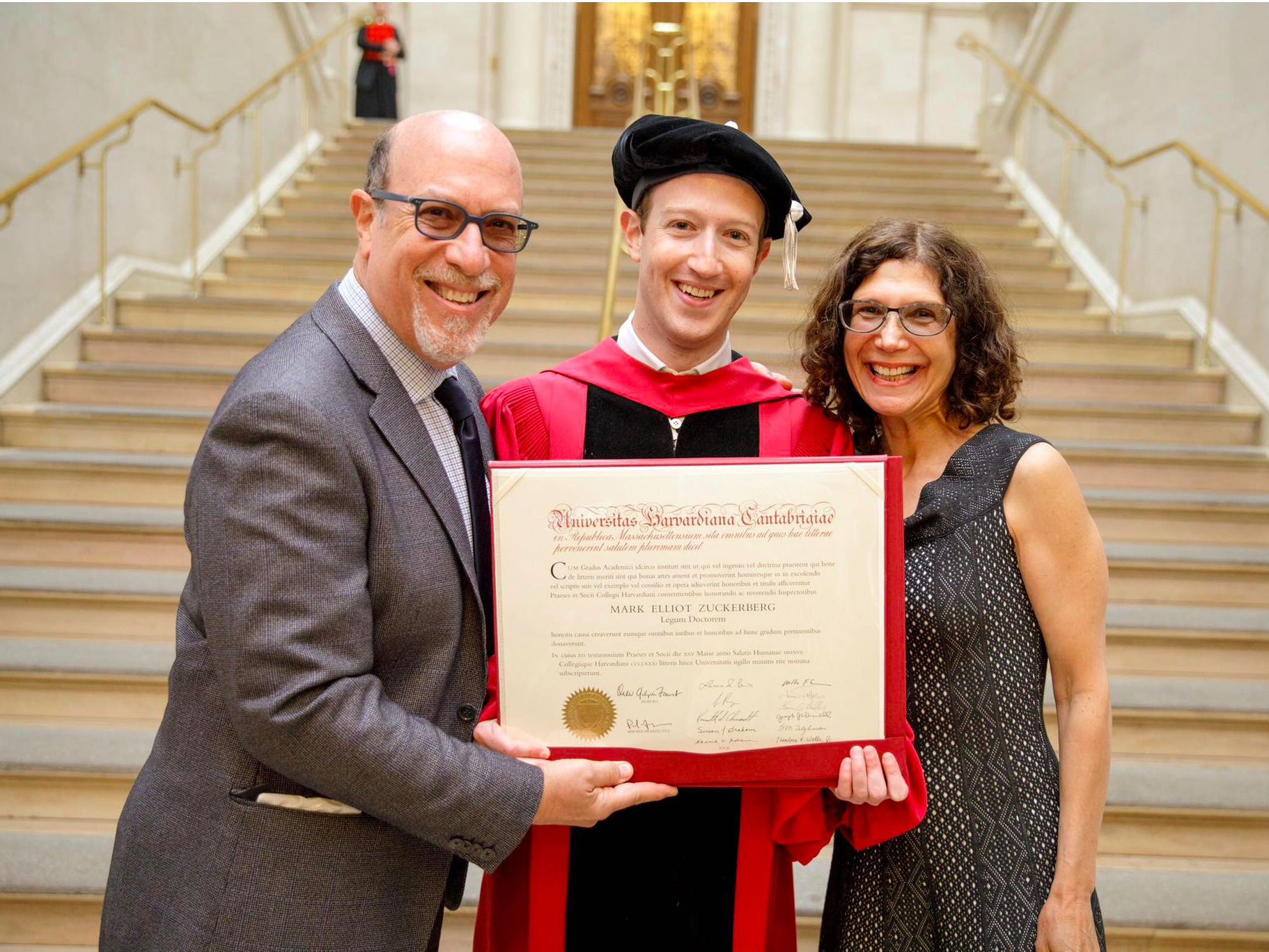 Mark Zuckerberg graduate Harvard