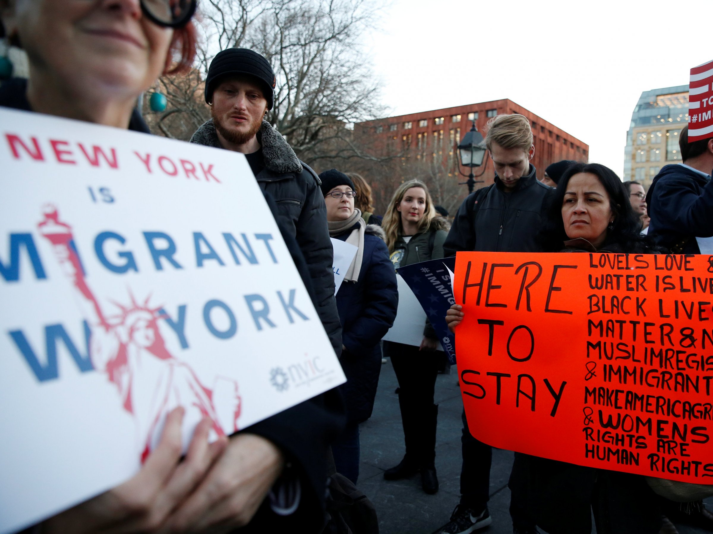 immigrant refugee protests