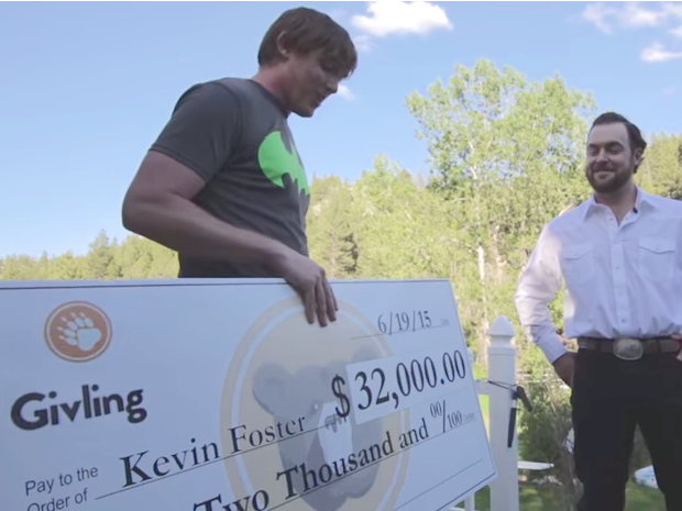 Kevin Foster accepted his student-loan payment from Givling in June 2015.