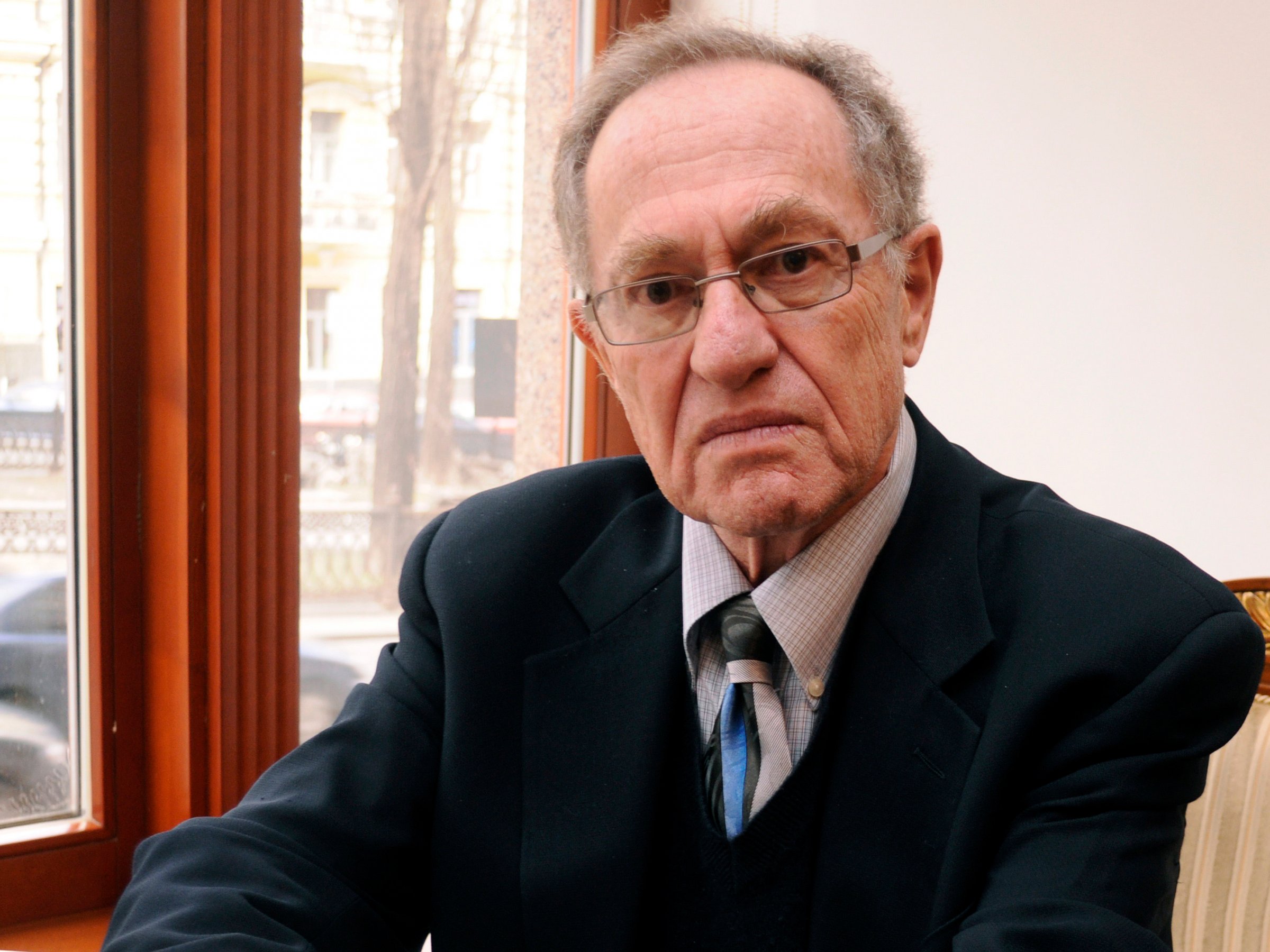 This April 11, 2011 file photo shows attorney Alan Dershowitz at a hotel in Kiev, Ukraine, where he was preparing to defend former Ukrainian president Leonid Kuchma, who was accused in the murder of an investigative journalist more than 10 years ago. The papers of the prominent lawyer and author are now available to researchers at Dershowitz's alma mater, Brooklyn College. Dershowitz donated his papers to Brooklyn College rather than Harvard, where he is a professor. (AP Photo/Sergei Chuzavkov, File)