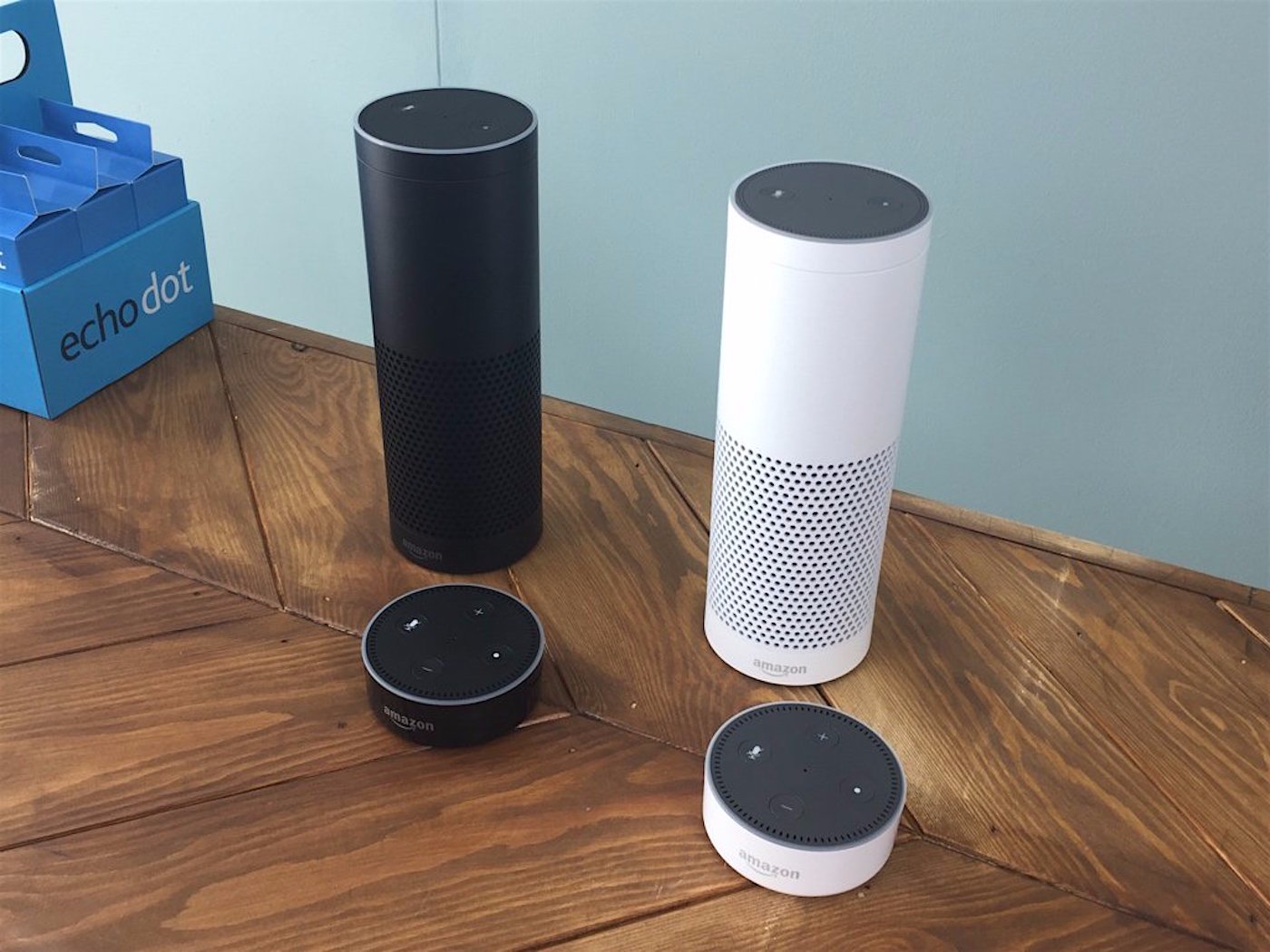 amazon echo black white