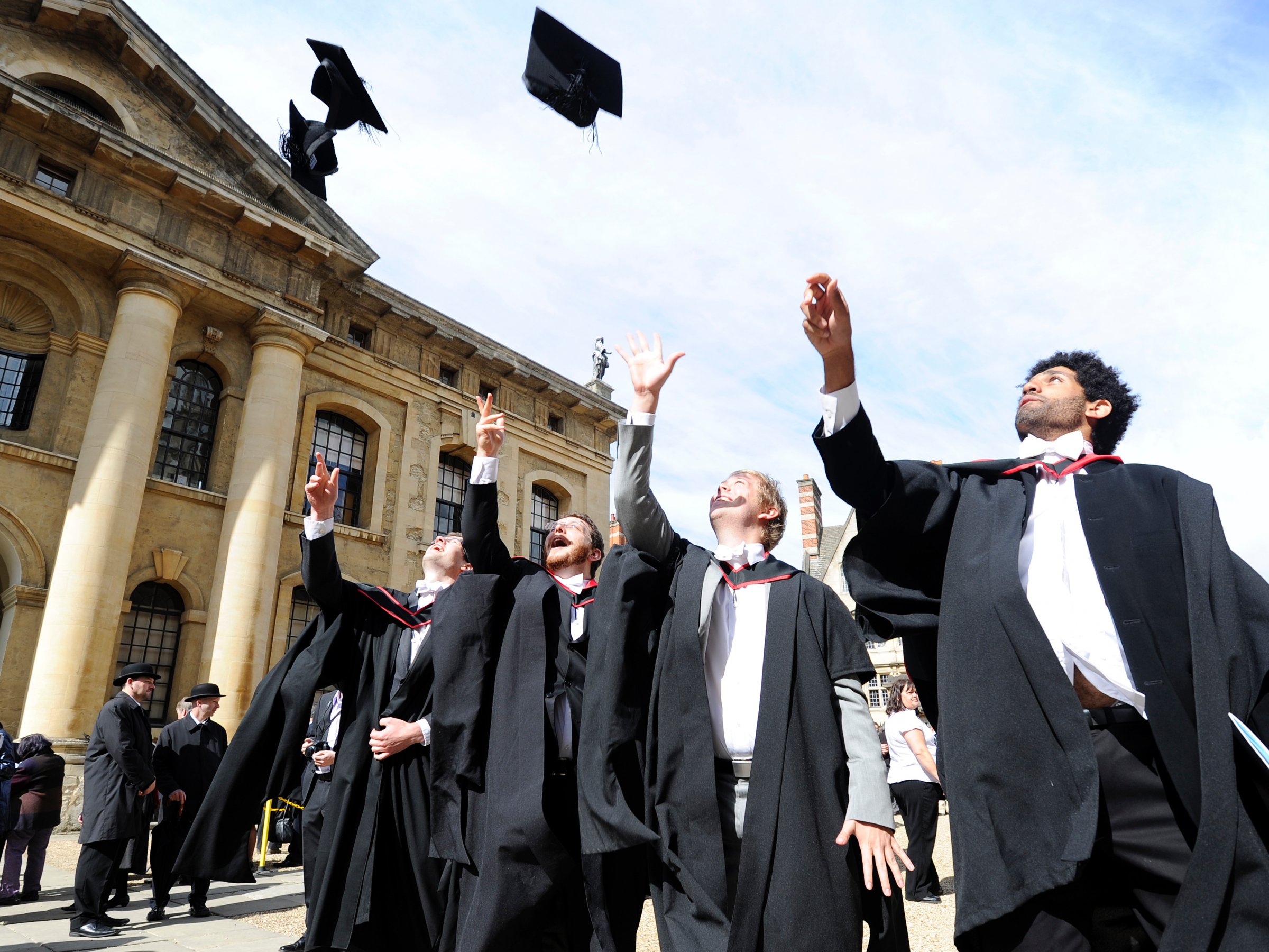 oxford university students graduation