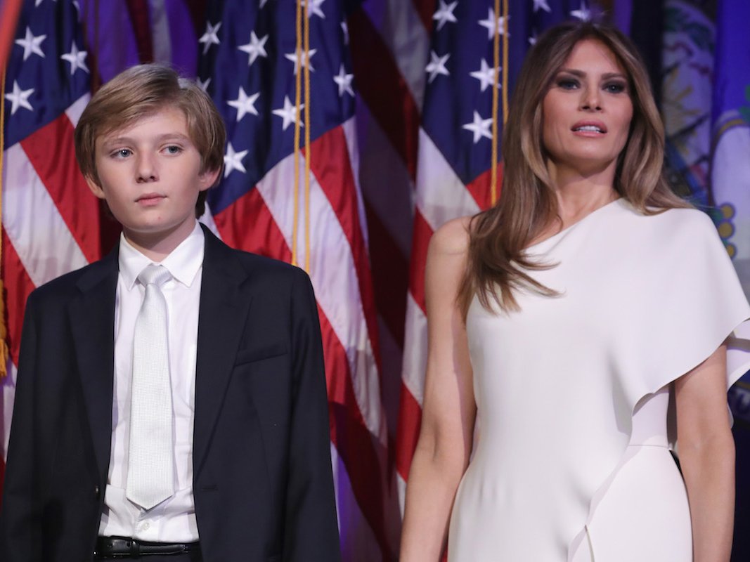 Getty Images melania trump barron trump