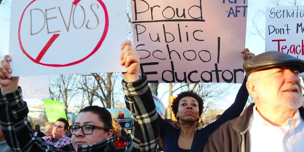 Betsy DeVos protest