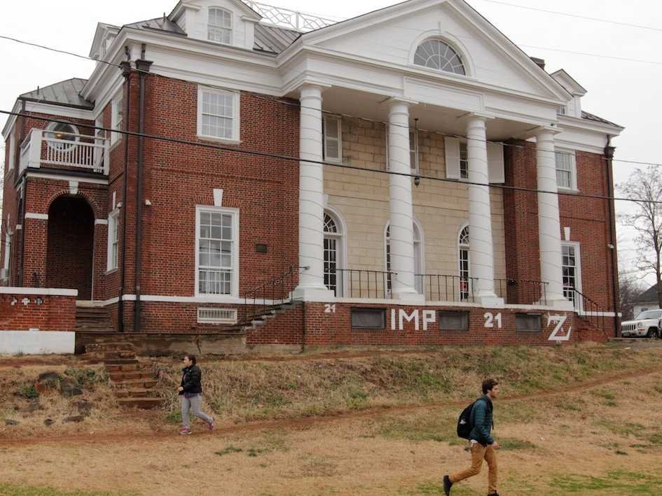 University Virginia UVA Students Campus Phi Kappa Psi Fraternity